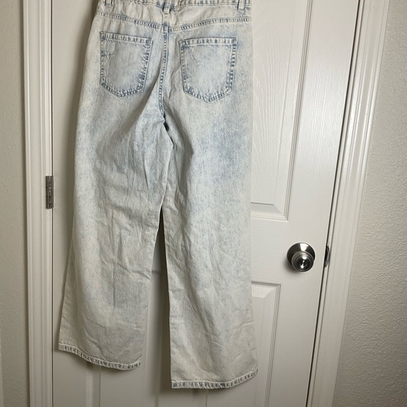 RSQ Wide Leg Jeans size 27 Women's Light Blue Distressed Jeans - Picture 7 of 8